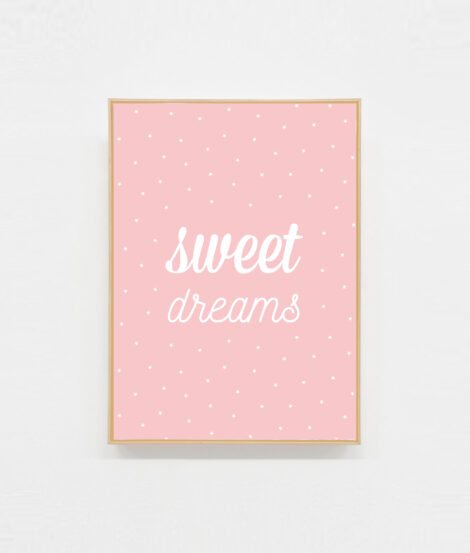 Carte postale sweet dreams chambre fille