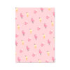 carte flamant rose glace