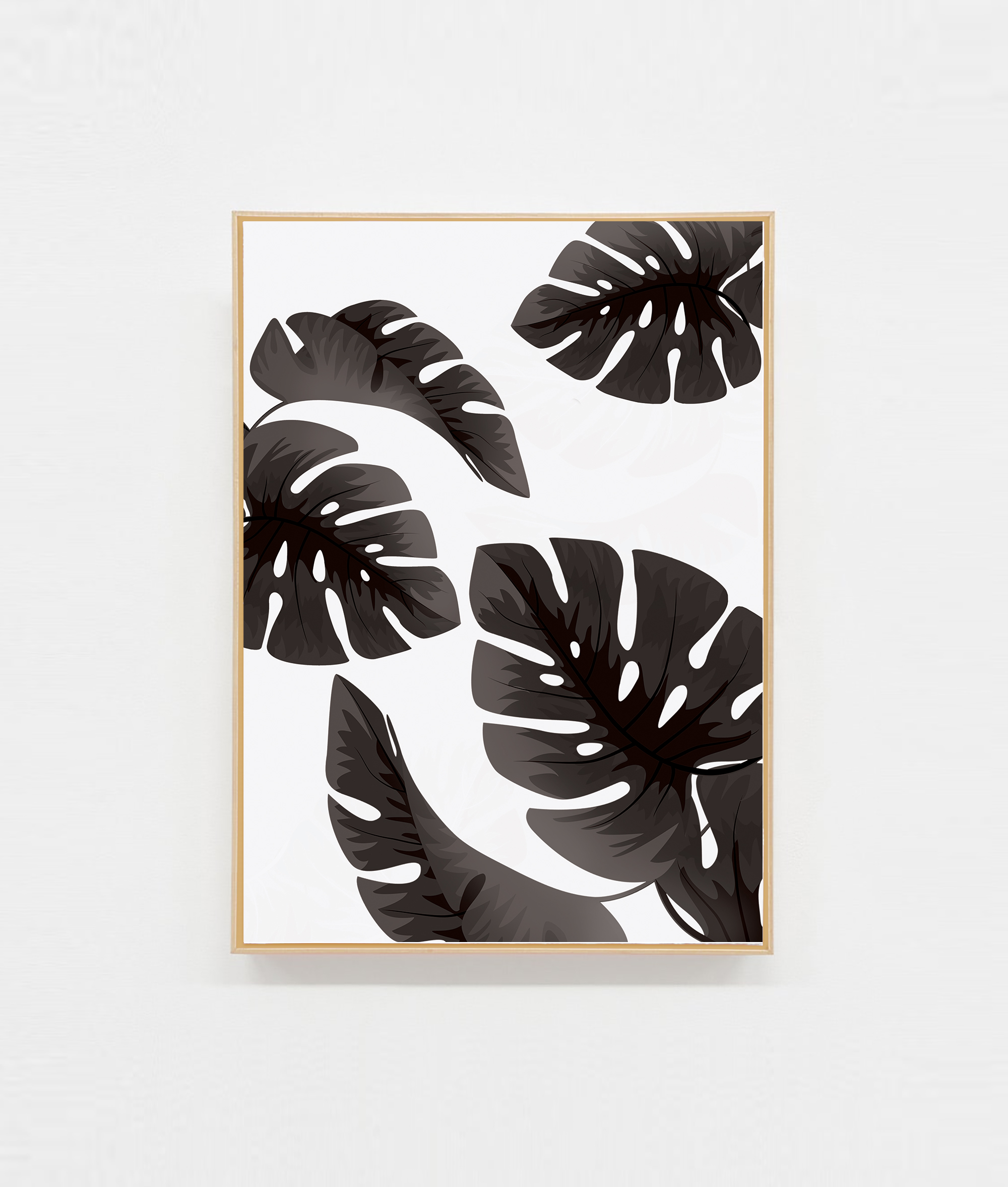 Carte postale illustration palmiers tropical