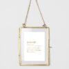 Carte postale Amour - feuille d'or – Image 3