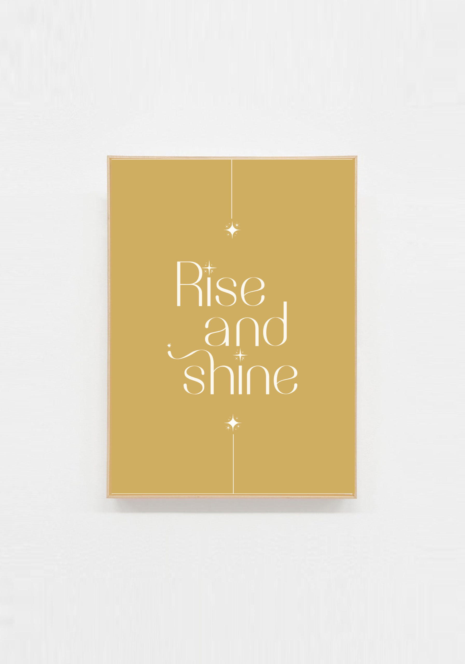 carte postale message positif rise and shine
