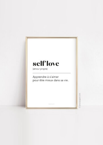 Affiche Self love à imprimer