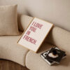 affiche i love you in french