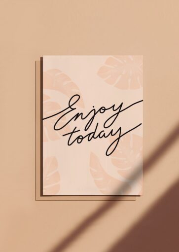 Carte postale Enjoy today