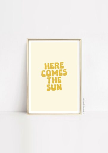 Affiche Here comes the sun