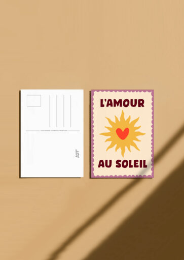 Carte postale L&rsquo;amour au soleil