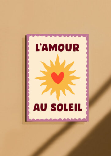Carte postale L&rsquo;amour au soleil