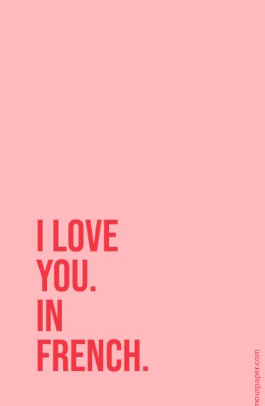 wallpaper i love you in french